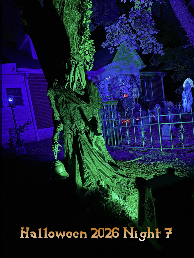 Bell Ringer from Demon Souls lit in green.  Text says Halloween 2026 Night 7